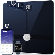 FITINDEX Wi-Fi Scale for Body Weight, Bluetooth Body Fat Scale Smart Digital Weight BMI Scale Bathro
