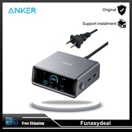 เครื่องชาร์จ USB-C Anker Prime 250W แท่นชาร์จ6พอร์ตความเร็วสูง2.26 "ตัวแสดงอ่านแอลซีดีแป้นหมุนควบคุม