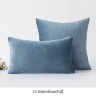 {ukuitu}Customized Size Dutch Velvet 30x50cm 40/45/50/55/60cm Solid Color Pillow case Bed Sofa Cushi