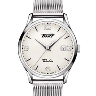 TISSOT T118.410.11.277.00 T1184101127700 Men's HERITAGE VISODATE Quartz 40mm mesh bracelet silver index arabic *Original