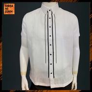 Obra ni Juan Inno Fit (Regular Fit) Polo With Print - White (#8078)
