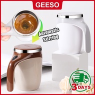 GEESO 380ML Stirring Mug Rechargeable Self Stirring Mug Coffee Cup Stainless Steel Auto Mix Mug Auto