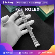 Apply To ROLEX Watch Strap, 21mm 904L Stainless Steel Replacement Band For Oyster Perpetual 124300