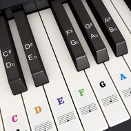 1pc Piano Keyboard Stickers For 88/76/61/49/44/36 Key, Colorful Bold Large Letter Piano Stickers, Tr