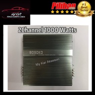 BOSOKO Titanium Spec ~ 2-Channel Car Power AMPLIFIER MAX POWER 1000 Watts -- Ready Stock🚨🚨🚨