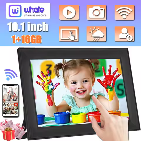 Touch screen smart digital photo frame 10.1 inch 32G WiFi digital photo frame1280x800 automatic rota