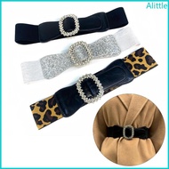 Alia Wide Leopards Belt Sequins Stylish Comfortable Waist Belt Versatiles Waistband for Casual Outin