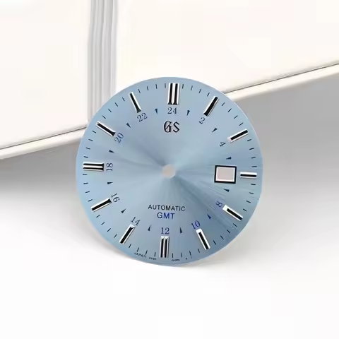 NH34 dial 35mm dial cream face dial GMT mechanical watch parts no luminous S dial for Seiko mod