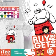 Baymax Big Hero 6 Kemeja T Shirt Kanak2 Lelaki Kanak Perempuan Baju Tidur Lengan Pendek Men Fashion