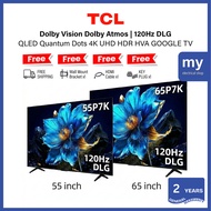 [FREE SHIPPING + 3 GIFT] TCL P7K QLED Google TV 55P7K 65P7K 55 65 inch 4K UHD HDR 120HZ DLG