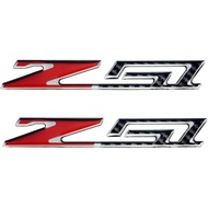Pair Set Corvette C7 Z51 Emblem Carbon Fiber Stingray Badge Sticker Decal Replacement for Corvette (
