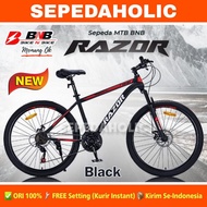 Sepeda Gunung MTB BNB RAZOR Ukuran 26 Inch 24 Speed Rem Cakram Dewasa