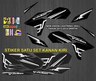 STIKER STRIPING DECAL NEW VIXION LIGHTNING (NVL) TH 2013-2014 GRAFIS DRIPTIP