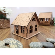 House Assembly 3D Wooden Model, Diy House Model, Room Decor, Christmas Decoration