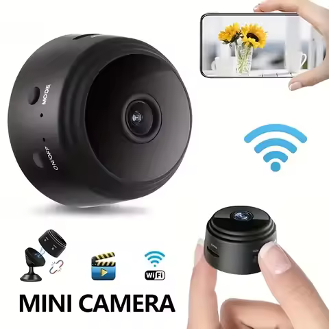 1/4/6pcs A9 Wireless Security Camera with Magnetic Base, 480P HD Video, 2.4GHz WiFi, USB-Powered Ind