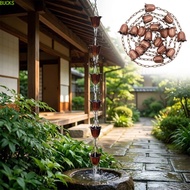 BUCKS Metal Tulip Rain Chain, Japanese Style 7 Cups Rain Chain for Gutters, Drainage System Hanging 