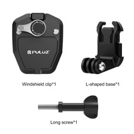 mihosg PULUZ PU942B Sports Camera Motorcycle Windshield Clip Mount Quick Release Replacement for GoP