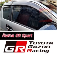 กันสาด รถยนต์ กันสาดสาดน้ำฝน TOYOTA REVO 15-24 โลโก้ GR SPORT โลโก้ GR งานแคปล่าเงาทั้งชิ้น โลโก้ GR