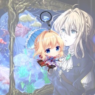 GANTUNGAN Violet Evergarden Anime Keychain - Key Chain - Souvenir - Anime