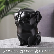 C1016B017 FAMITOSS ของแต่งห้อง กระปุกออมสิน เซรามิก หมาพิทบูล PITBULL PIGGY BANK แต่งห้อง แต่งร้าน ข