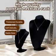 Holder Craft Velvet Necklace Show Rack Black Display Velvet Stand Craft Jewelry Case Display Show