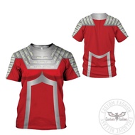 【CustomFashion】Ultraman UltraSeven Hoodie เสื้อแขนยาวเสื้อยืดซิป Hoodies ผู้หญิงเด็กชุด3D พิมพ์คอสเพ