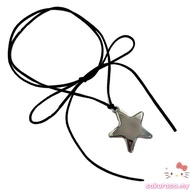 SAK Large Star Necklace Trendy Star Pendant Necklace Chain Necklace Rope Necklaces