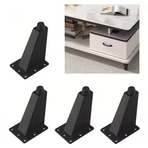 4pcs 8CM Adjustable Furniture Leg Sofa Feet Aluminum Inclined Cabinet Feet For Furniture Cupboard So