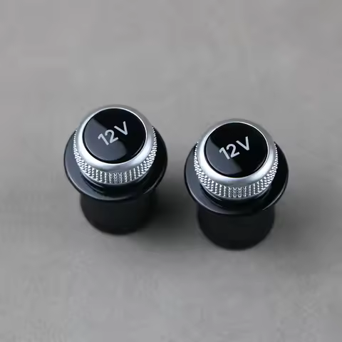 2Pcs Cigarette Lighter Cover Chrome Plated Cigarette Lighter Plug 8W0919311 For Audi A3 A4 A5 Q2 Q7 