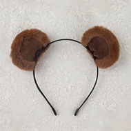 Animal Ears Headband Cute Face Wash Headband Bear Hairband Cosplay Parties Headband Detachable Anima