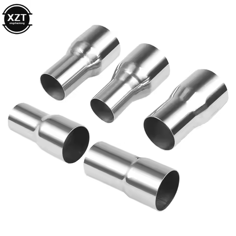 NEW 51-67mm Universal Car Stainless Steel Standard Exhaust Reducer Connector Pipe Tube 76mm 63mm 60m