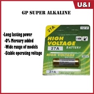 [Fast Delivery] Genuine GP High Voltage Super Alkaline Battery 27A / A27 / 23A / A23 12V 5pcs / Batt