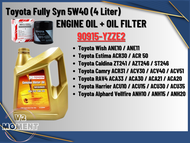 Toyota Fully Synthetic SN/CF 5W40 Genuine Engine oil + FOC Toyota YZZE2 Oil Filter