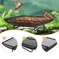 [szlztmy2mg] Bird Feeder, Seed Holder, Outdoor Garden Decoration, Square Platform, Raised Seed Tray 