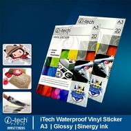 i-tech A3 Vinyl Sticker Waterproof Matte / Glossy / Transparent 20Sheets/Pack ITech High Qualit