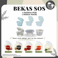 EPP 2oz, 3oz, 7oz Bekas Sos  Bekas Bulat Bekas Dadih Round Plastic Container 50pcs