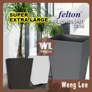 Extra Large Felton Square Flower Pot 2516 Height 58cm / Pasu Bunga Pokok Berkebun Bonsai