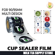 Frosted Sealing Film Cover Per Roll Sealer Film For Cup Milk Tea Cup Juice Cup