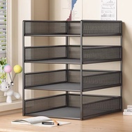 A4 Desktop File Storage Rack Metal Information Rack Multi-Layer File Box File Storage Rack Office Fi