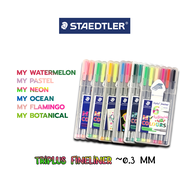 ปากกาTriplus collection ปากกาหัวเข็ม fineliner 334 หัวเข็ม 0.3มิล Steadtler / 1กล่อง