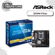 ASRock Z270M-ITX/ac Mini-ITX Motherboard - LGA1151 Socket, DDR4 3733, ASRock Super Alloy, Supports T