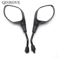 1 Pair Motorcycle Rearview Mirror ABS 8 10mm Universal Black Mirror For Yamaha FZ1 Benelli 752s Triu