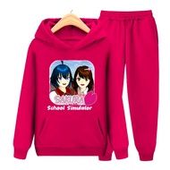 AQILA - Setelan Sweater Hoodie Sakura School Simulator | Anak-Remaja |SET Hoodie - Sakura School Si