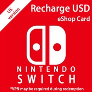 【US】NINTENDO SWITCH eShop Gift / Prepaid Card / Reload / Recharge / Top up - ONLINE DELIVERY