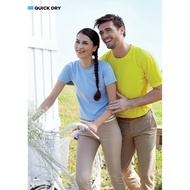 Unisex - OREN SPORT Round Neck Microfiber t-shirt  - Yellow