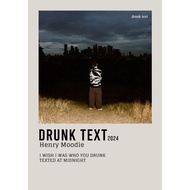 【READY STOCK】Poster Cover Album ​​drunk text by Henry Moodie for room/wall/gift
