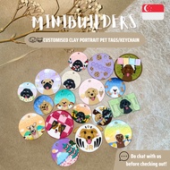 MINIBUILDERS CUSTOMISED CLAY PET/HUMAN PORTRAIT TAG/KEYCHAIN