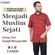 Koko Muslim Pria Baju Taqwa Modern Kemeja Lengan Pendek Premium Jumbo