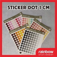 AESTHETIC DOT STICKER 1 CM/ ROUND STICKER CRAFT STICKER