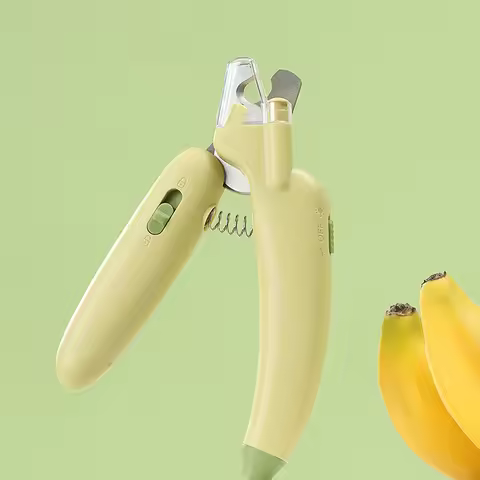 LED Banana Nail Clippers Pet Nail Clippers Cat Nail Clippers Novice Nail Clippers Dog Cat Specific N